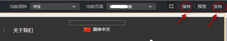 单击保存发布